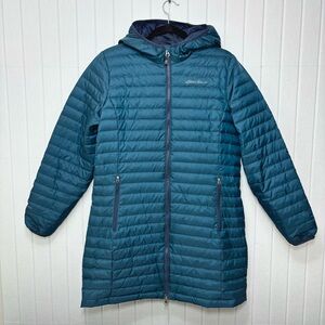 Eddie Bauer Deep Blue Hooded Puffer Coat